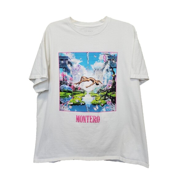 Lil Nas X Montero Album White Graphic T-Shirt Size XL - Picture 1 of 6